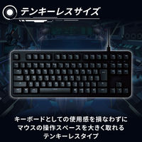 ゲーミングキーボード 有線 メカニカル （青軸/クリッキー）着脱式 TK-VK210CBK エレコム 1個