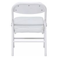 不二貿易 背付ミニチェアー ホワイト 16833 1セット(6脚入)（直送品）