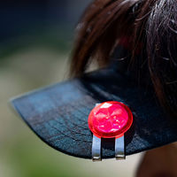 Tabata（タバタ） ゴルフ マーカー GV0885 フラッシュレッド B 5個（直送品）