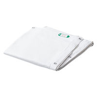 アスクル 「現場のチカラ」 白防炎シート 3.6×5.4m 1枚 オリジナル