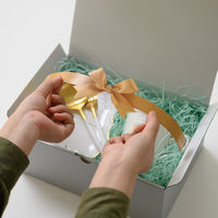 【ラッピングリボン】 ヘッズ デコリボンパーツー2/ゴールド DEP-INC2 1パック（30枚入）