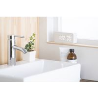 アイリスオーヤマ デジタル置時計 ホワイト ICW-01WH-W 1台