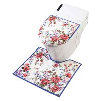 ヨコズナクリエーション トイレマット アムール 58×65cm レッド 392136 1個（直送品）