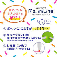 ゼブラ 蛍光ペン ジャストフィット モジニライン 3色 WKS22-3C 1セット