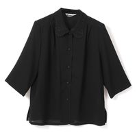 フォーマル 女性用 ブラック ７分袖 ブラウス 喪服 7号 15000-7 1本（直送品）