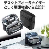 ガジェットポーチ ガジェットケース 小物入れ 収納 ポーチ バッグインバッグ ブラック BMA-GP18NBK エレコム 1個（直送品）