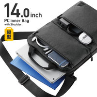 パソコンケース PCバッグ 14インチ ノートパソコン 小物・書類収納可能 ブラック BM-IBHCV14NBK エレコム 1個