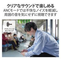 Bluetoothイヤホン 完全ワイヤレス ノイズキャンセリング対応 カナル型 ホワイト LBT-TWS13WH エレコム 1個（直送品）