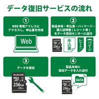 MicroSDXCカード 256GB UHS-I U1 60MB/s MF-MS256GU11LRA エレコム 1個（直送品）