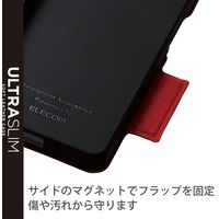 Xperia 10 IV レザーケース 手帳型 薄型 磁石付き ブラック PM-X222PLFUBK エレコム 1個（直送品）