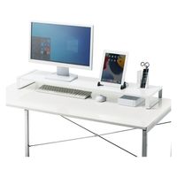 サンワサプライ スチール製机上ラック(W1000mm・ホワイト) MR-LC209WN 1台（直送品）