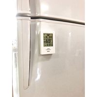 クレセル デジタル時計付温湿度計 ホワイト facy CR-2600W 1個