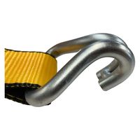 TDSコーポレーション トラック用キネダイン ラッシングベルト・固定・荷締固縛 ラチェット式50mm Jフック1M×7M プロ用 10本入（直送品）