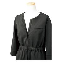 フォーク nuovo ニットオーバーブラウス（７分袖） ブラック １１号 FB71422ー9-11（直送品）