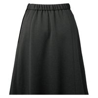 フォーク nuovo 後ゴムニットソフトプリーツスカート ブラック ２３号 FS46042ー9ー23（直送品）