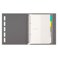 マルマン クラルテ バインダー A5 20穴 グレー F415-11 1セット(2冊)