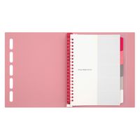 マルマン クラルテ バインダー A5 20穴 ピンク F415-08 1セット(2冊)