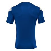 macron(マクロン) サッカー 半袖シャツ POLIS ショートスリーブゲームシャツ 5081 ロイヤルブルー/ホワイト L 1枚（直送品）