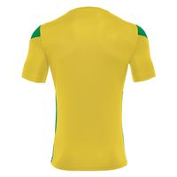 macron(マクロン) サッカー 半袖シャツ POLIS ショートスリーブゲームシャツ 5081 イエロー/グリーン 3XS 1枚（直送品）