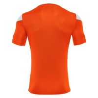 macron(マクロン) サッカー 半袖シャツ POLIS ショートスリーブゲームシャツ 5081 オレンジ/ホワイト 3XS 1枚（直送品）