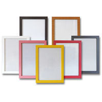 やまもく クリアファイル額縁 A4サイズ用 (対応クリアファイルサイズ220×310mm) UVカットペット板仕様　黄色　1台（直送品）