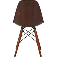 不二貿易 イームズ シェルチェア ウォルナット 70591 1脚（直送品）