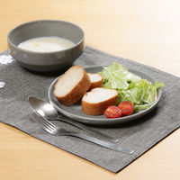 スタッキングプレート　Φ２０５ｍｍ　アリビオ　ＬＧＹ 77492 1箱（6個入り） 不二貿易（直送品）