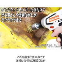 藤原産業 EーValue 六角軸ワイヤーブラシセット 3PCS 1セット(2個)（直送品）
