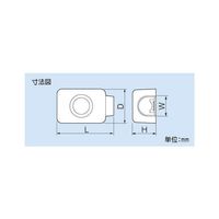 因幡電機産業 給水栓用エルボカバー JECー25 1セット(4個)（直送品）