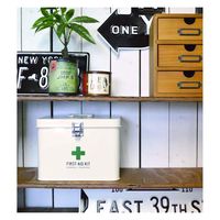 ケーアイジャパン 救急箱 収納ボックス Sサイズ 薬 メディコ ファーストエイドボックス アイボリー 304642 1個（直送品）