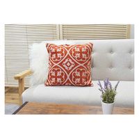 ケーアイジャパン クッションカバー カラン オリエンタル 45×45cm レッド 378149 1個（直送品）