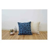ケーアイジャパン クッションカバー カラン オリエンタル 45×45cm ブルー 378150 1個（直送品）