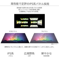 27インチ ワイド液晶ディスプレイ(3840x2160/IPS/DPx1/HDMIx3/スピーカー/チルト) JN-IPS2706UHDR（直送品）