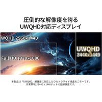 ジャパンネクスト 34インチ 曲面ウルトラワイドディスプレイ JN-VCG34165UWQHDR 1個（直送品）