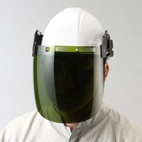 エスコ フェイスプロテクター(ヘルメット取付型) EA800PB-33 1個（直送品）