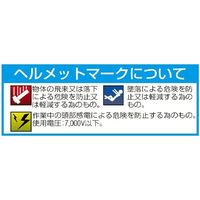 エスコ ヘルメット(青) EA998AC-4 1セット(2個)（直送品）