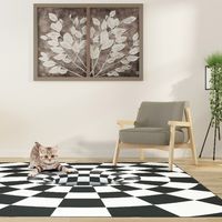 1枚 トリックアート ラグ  約180×180cm 2帖 マット 室内 北欧 ラグマット リビング カーペット モダン おしゃれ 洗える（直送品）