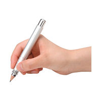 クツワ　鉛筆ホルダー　シルバー　RH015SV　10個（直送品）