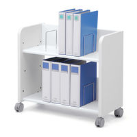 サンワサプライ 高耐荷重ファイルワゴン 幅700×奥行335×高さ623mm ホワイト WG-302N 1台（直送品）