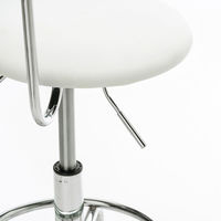 サンワサプライ カウンターチェア ホワイト SNC-RD8W 1脚  足置き用リング・背もたれ付き キャスター・アジャスター両方付き（直送品）