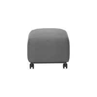 【アウトレット】【軒先渡し】オフィスラウンジ ソファチェア キャスター付 幅450mm グレー 284903 1台（直送品）