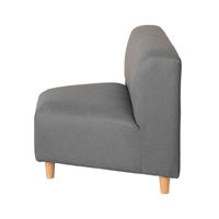 【アウトレット】【軒先渡し】オフィスラウンジ ヘキサゴンソファ 幅1200mm グレー 284880 1台（直送品）