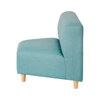 【アウトレット】【軒先渡し】オフィスラウンジ ヘキサゴンソファ 幅1200mm ミントブルー 284941 1台（直送品）