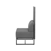 【アウトレット】【軒先渡し】パネルソファ 肘無 幅560mm グレー 285269 1台（直送品）