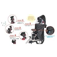 オージーケー技研 RCRー010 グランディア専用リア用レインカバー ブラック BK 1枚（直送品）