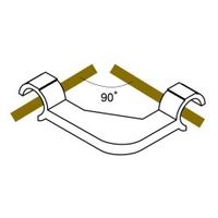 スペーシア コーナー用棚受け VPJ-700BW オフホワイト 1セット(50個)（直送品）