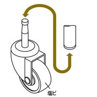 スペーシア 差し込み式キャスターΦ40 VES-40RN 1セット(20個)（直送品）