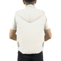 ファミリー・ライフ フード付きファンベスト モバイルバッテリー付き ホワイト LL~3L a2816614 1個（直送品）