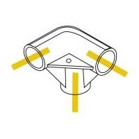 スペーシア プラスチックジョイント(コーナー用) PJ-001B ロイヤルブルー 1セット(20個)（直送品）