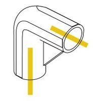 スペーシア プラスチックジョイント(コーナー用) PJ-002W オフホワイト 1セット(20個)（直送品）